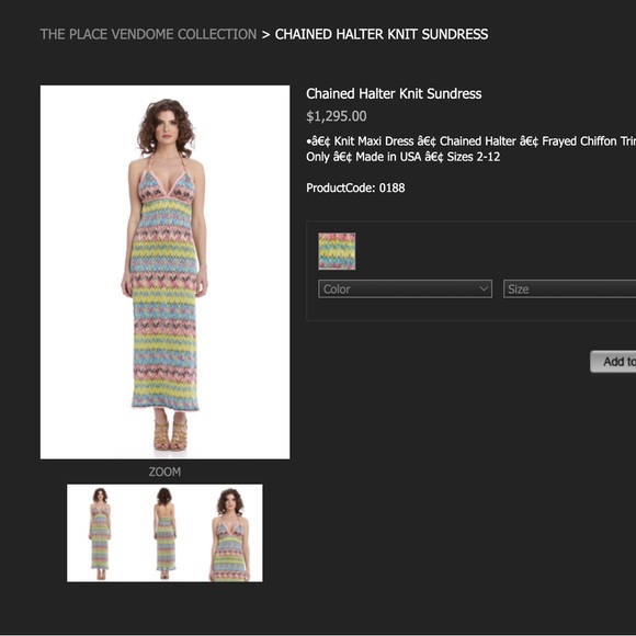 💗💛💚 Christina Makowsky Chained Halter Knit Sundress 💗💛💚 - Picture 13 of 13